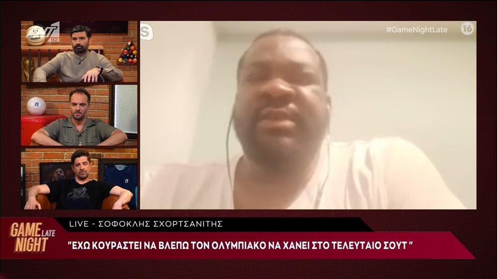 Ο Σοφοκλής Σχορτσανίτης στο Game Night Late