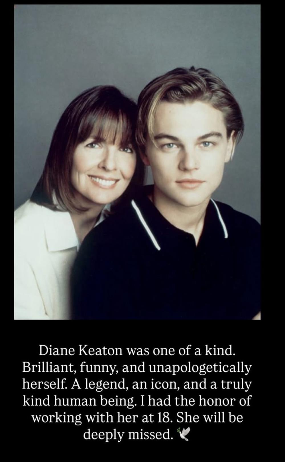 Το μήνυμα του Ντι Κάπριο για τον θάνατο της Κίτον