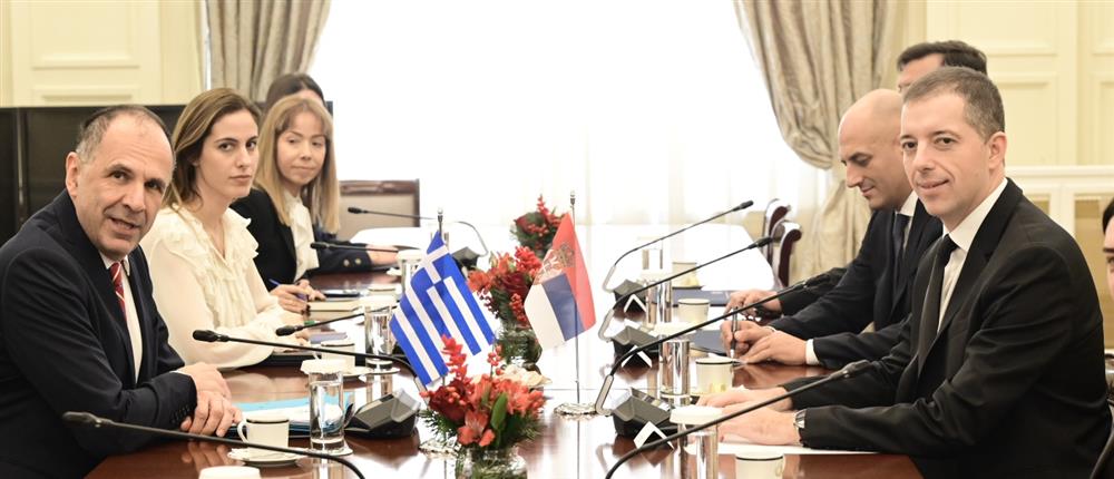 Γιώργος Γεραπετρίτης - Μάρκο Ντούρις - ΥΠΕΞ - Σερβία Γιώργος Γεραπετρίτης - Μάρκο Ντούρις - ΥΠΕΞ - Σερβία