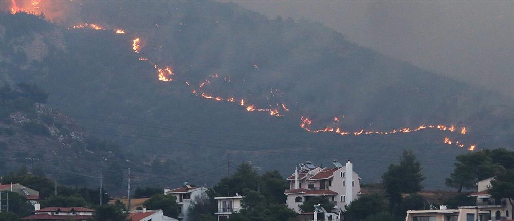 Πυρκαγιά - φωτιά - Βαρνάβας - Γραμματικό - Πεντέλη