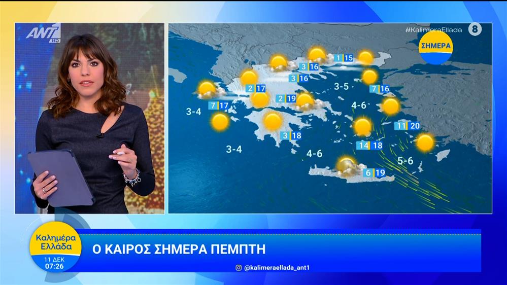 Καιρός - Καλημέρα Ελλάδα - 11/12/2025
