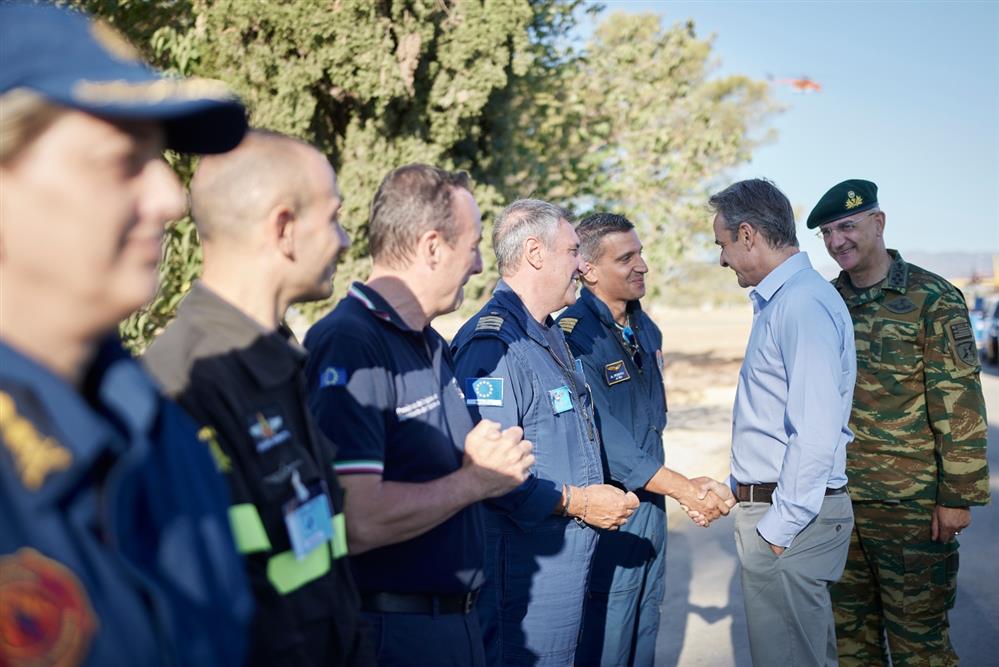 Κυριάκος Μητσοτάκης - Αεροπορική Βάση Ελευσίνας