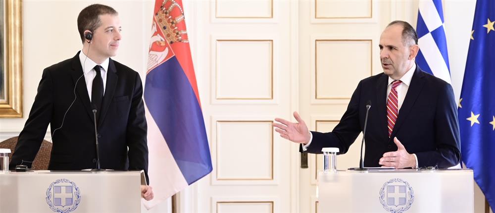 Γιώργος Γεραπετρίτης - Μάρκο Ντούρις - ΥΠΕΞ - Σερβία Γιώργος Γεραπετρίτης - Μάρκο Ντούρις - ΥΠΕΞ - Σερβία