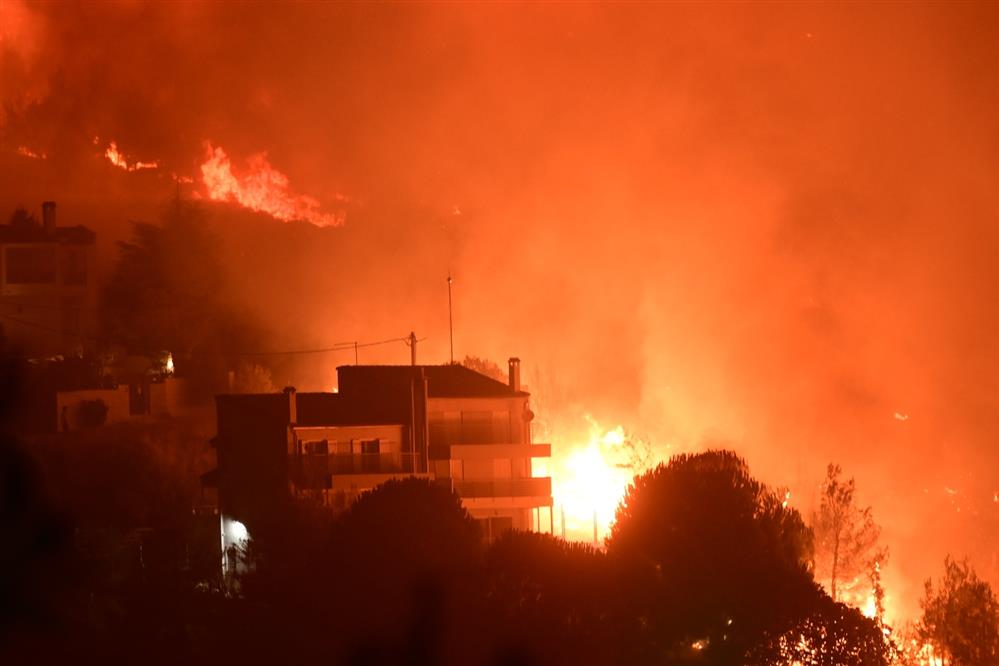 Φωτιά στον Βαρνάβα - Ανατολική Αττική - πυρκαγιά