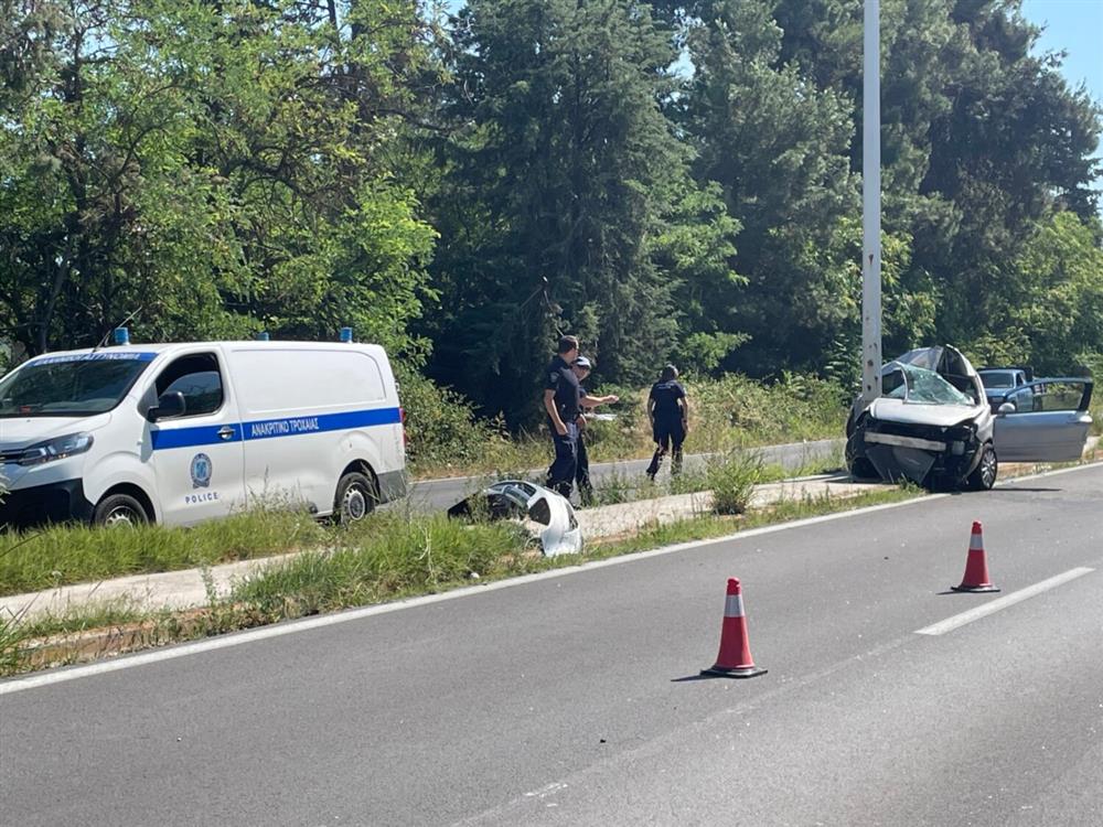 Λάρισα - Τροχαίο - Περιπολικό - Αστυνομία