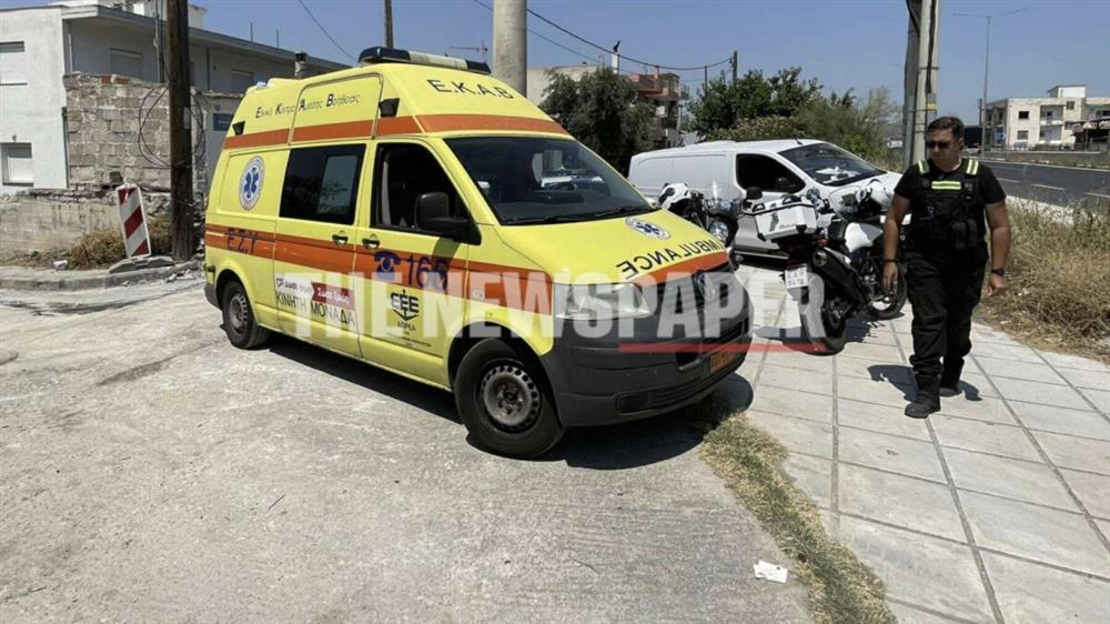 τροχαίο - Βόλος - εκσκαφέας