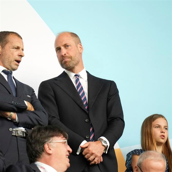 Πρίγκιπας Ουίλιαμ: Μαζί με την κόρη του, Σάρλοτ, στον τελικό του Euro γυναικών